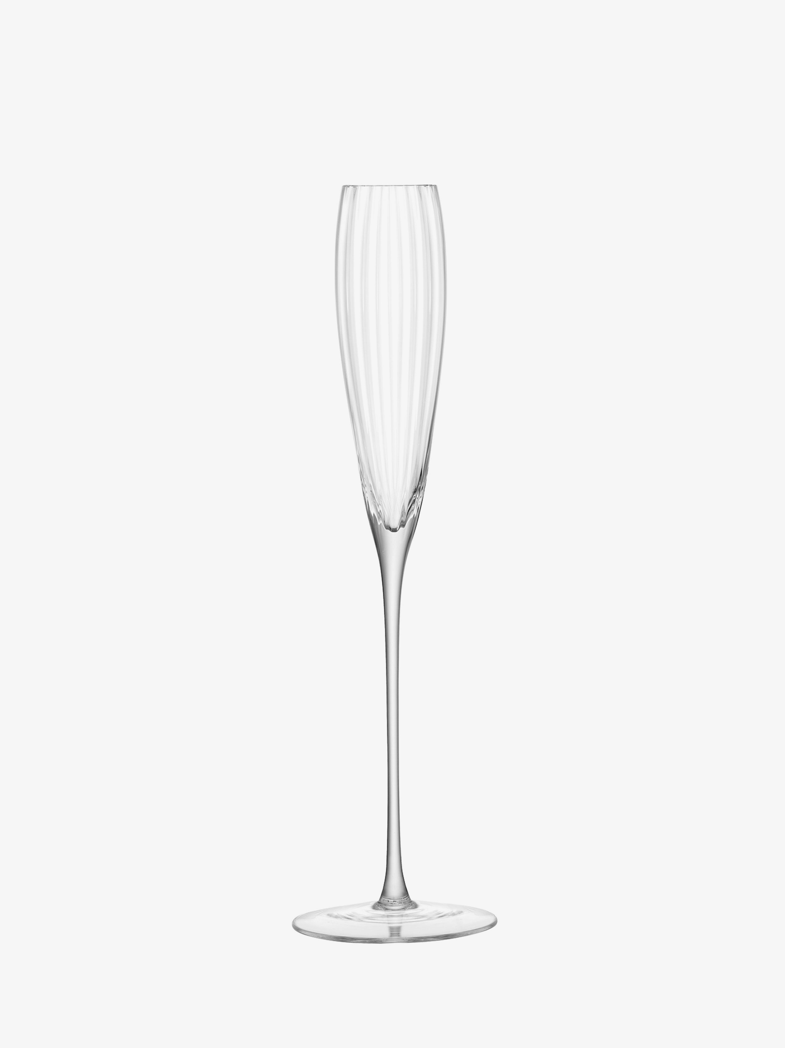 Glass Champagne Flutes - Iridescent Foil — White Confetti Box