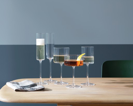 Champagne/Cocktail Glass x 2 9oz, Clear | Otis | LSA Drinkware