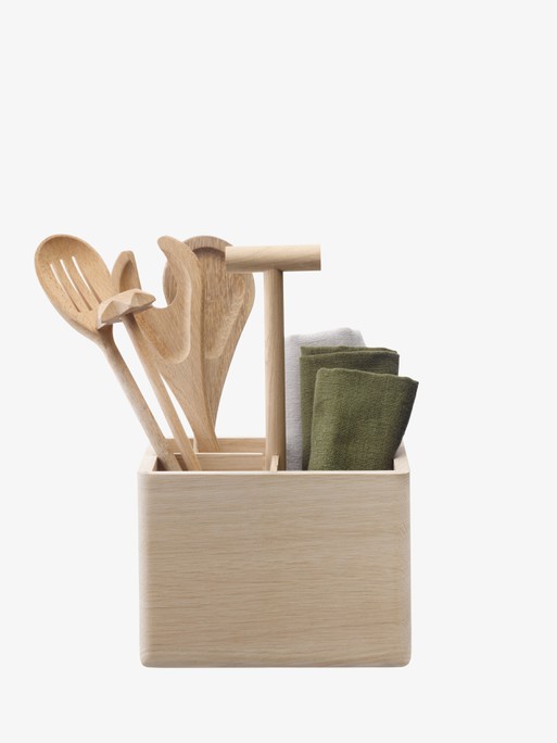 Wood Kitchen Utensil Holder Container Spoon Holder Wood Vase