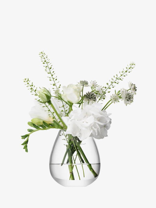 Mini Table Vase H3.75in, Clear | Flower | LSA Interior