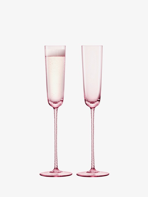 Forma 4 oz Round Glass Champagne Flute - Double Wall - 2 x 2 x 9 1/4 -  10 count box